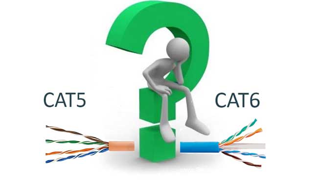 مقایسه کابل شبکه CAT5 و CAT6